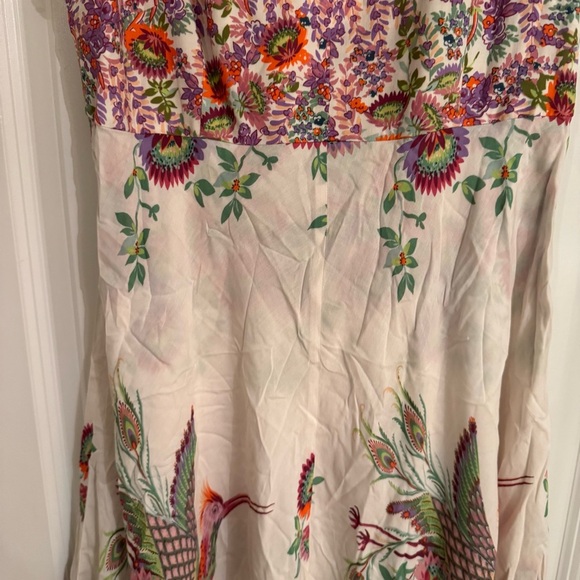 Anthropologie Pink and Purple Asymmetrical Sundress - Picture 3 of 8